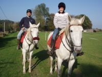 Alexandre, Dorothée pour une première ensemble à cheval.