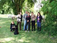 Nathalie, Guillaume, Nicolas, Kate, Céline, Dorothée & les p'tits chiens Féga & Rando